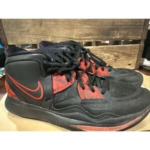 Nike Men's Black/Red Kyrie 8 Infinity CZ0204 Lace Up Sneakers - Size 9